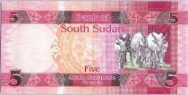 South Sudan New1.2015 5 Pounds, Dr John Garang de Mabior - Cows - 2015