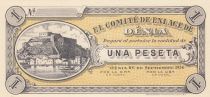 Spain 1 Peseta - El comité de enlace de Dénia - 1936