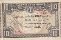 Spain 10 Pesetas - Caja de Ahorros y Monte de Piedad Municipal de Bilbao -1937 - P.S562h