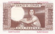 Spain 100 Pesetas - J.R. de Torres -  1953 - Serial 3J