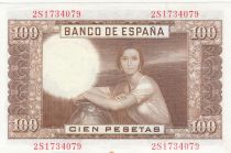 Spain 100 Pesetas - J.R. de Torres - 07-04-1953 - Serial 2S