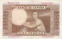 Spain 100 Pesetas - J.R. de Torres - 07-04-1953 - Serial F2