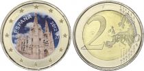 Spain 2 Euros - Cathedral of Burgos - Colorised - 2012