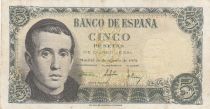 Spain 5 Pesetas - Jaime Balmes - Cathedral of Vic - 1951