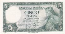 Spain 5 Pesetas - King Alfonso X - 1954 - Letter I - P.146