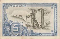 Spain 5 Pesetas - Por el banco de Bilbao -1937 - P.S561