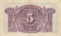 Spain 5 Pesetas - Woman - Various serial - 1935