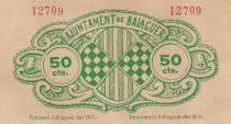 Spain 50 centimos - Ajuntament de Balaguer - 1937