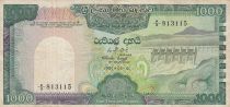 Sri-Lanka 1000 Rupees - Barrage Victoria - Paon - 1981