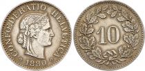 Suisse 10 Centimes - Libertas - 1880