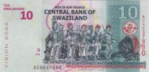 Swaziland 10 Emalangeni - King Mswati III - Dancers - 2015