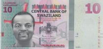 Swaziland 10 Emalangeni - Roi Mswati III - Danseurs - 2015