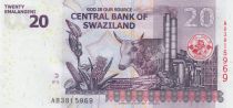 Swaziland 20 Emalangeni - King Mswati III - Cow - 2017