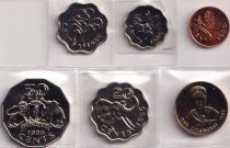 Swaziland Set of 6 Coins - 1986