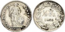 Switzerland 1/2 Franc Helvetia - 1958 - B Bern - Silver