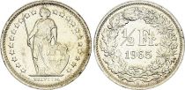 Switzerland 1/2 Franc Helvetia - 1965 - B Bern - Silver