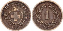 Switzerland 1 Centime - Coat of arms series - 1853