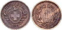 Switzerland 1 Centime - Coat of arms series - 1891