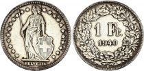 Switzerland 1 Franc Helvetia - 1940 - B Bern - Silver