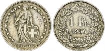 Switzerland 1 Franc Helvetia - 1956 - B Bern - Silver