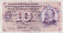 Switzerland 10 Francs 1967 - Gottfried Keller, Carnation Flowers - 26-05-1968 - Serial 55G