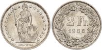 Switzerland 2 Francs - Helvetia - 1968 - B Berne