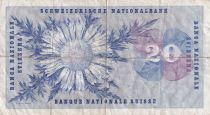 Switzerland 20 Francs, Guillaume-Henri Dufour, silver thistle - 02-04-1964 - Serial 41C