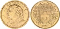 Switzerland 20 Francs Vreneli 1927 - B