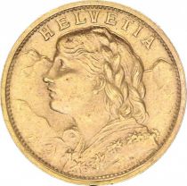 Switzerland 20 Francs Vreneli 1927 - B