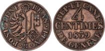 Switzerland 4 Centimes  - Canton of Genève - 1839