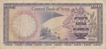 Syrian Arab Republic 100 Pounds - Silo - Hydroelectric dam - 1966