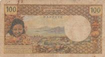 Tahiti 100 francs - Tahitian - 1969 - Serial H.1