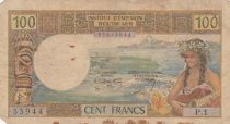 Tahiti 100 francs - Tahitian - 1969 - Serial P.1