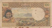 Tahiti 100 francs - Tahitian - 1969 - Serial P.1