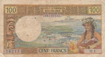 Tahiti 100 Francs - Tahitian - Without république - Serial H1