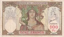 Tahiti 100 Francs Ruines d\'Angkor - ND (1961) - Série E.99