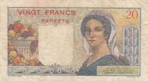 Tahiti 20 francs - Young shepherd - Serial F.26 - 1954 - VF