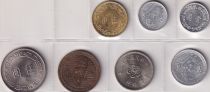 Taiwan Set of 7 Coins - 1950-1980