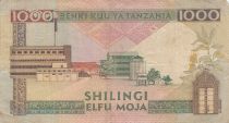 Tanzania 1000 Schillingi - Pdt Mwinyi - Elephant - 1990 - P.22