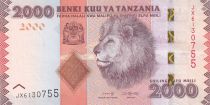 Tanzania 2000 Schillingi Lion - 2020 - Serial JX