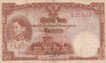 Thailand 10 Baht Rama VIII - ND (1939) - Serial N.26