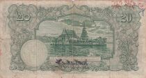 Thailand 20 Baht Rama VII - Temple - 01-01-1935 - Serial P.1