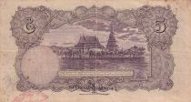 Thailand 5 Baht Rama VII - Temple - 01-05-1934 - Serial K.1