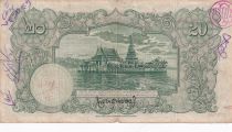 Thaïlande 20 Baht Roi Rama VIII - Temple - 29-04-1936 - Série P.13