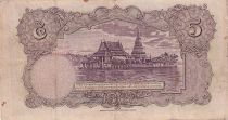 Thaïlande 5 Baht Roi Rama VIII - Temple - 01-04-1935 - Série K.21