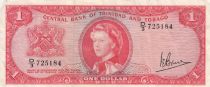 Trinidad and Tobago 1 Dollar - Elisabeth II - Bank - Serial D3 - 1969