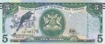 Trinidad and Tobago 5 Dollars - Birds - Arms - 2017 - Serial FR