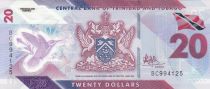 Trinidad et Tobago 20 Dollars - Oiseaux - Polymer - 2020 - Série BC