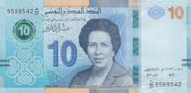 Tunisia 10 Dinars, Tawhida Ben Cheik (1909-2010) - 2020 - UNC