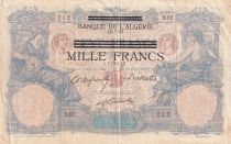 Tunisia 1000 Francs on 100 francs -  13-07-1892- Serial D.52